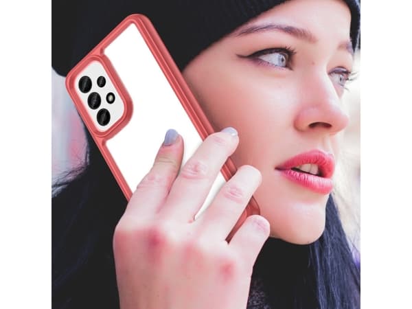 Hurtel OUTER SPACE CASE ETUI FOR SAMSUNG GALAXY A33 5G COVER WITH ELASTIC FRAME RED