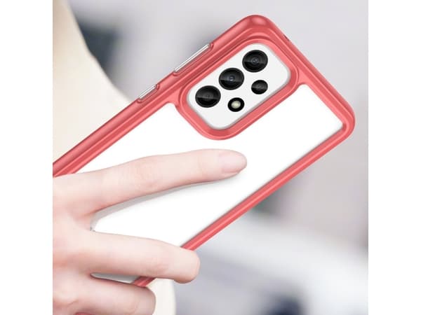 Hurtel OUTER SPACE CASE ETUI FOR SAMSUNG GALAXY A33 5G COVER WITH ELASTIC FRAME RED