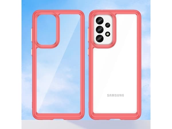 Hurtel OUTER SPACE CASE ETUI FOR SAMSUNG GALAXY A33 5G COVER WITH ELASTIC FRAME RED