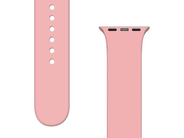 Hurtel Silikonrem APS Silikonrem for Klokke 8/7/6/5/4/3/2/SE (41/40/38mm) Klokkearmbånd Rosa
