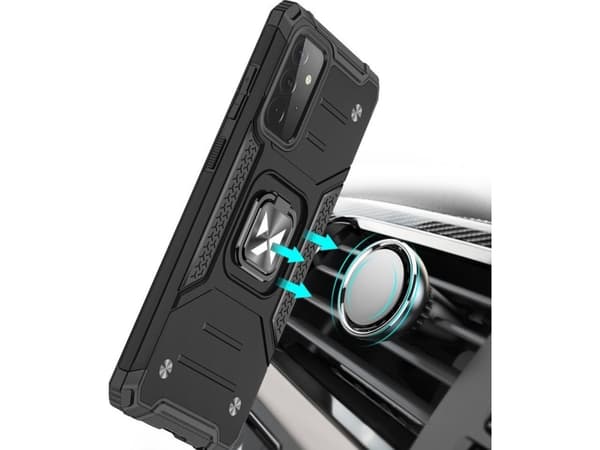 Wozinsky Wozinsky Ring Armor pansar hybridfodral + magnethållare Samsung Galaxy A72 4G rosa