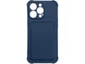 Miniatyrbilde 1 av 5: Hurtel Card Armor Case Case Deksel for iPhone 12 Pro Card Wallet Silikon Armor Air Bag Cover Marineblå