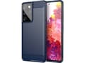 Miniatyrbilde 1 av 5: Hurtel Carbon Case fleksibelt deksel til Samsung Galaxy S21 Ultra 5G blå