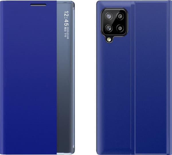 Hurtel Sleep Case flip cover Smart Cover Samsung Galaxy A22 4G sininen