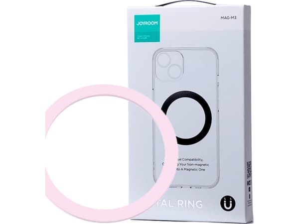 Joyroom magnetisk metallring for smarttelefon rosa (JR-Mag-M3)