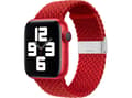 Miniatyrbilde 1 av 5: Reim stoffbånd for Watch Ultra / 8 / 7 / 6 / SE / 5 / 4 / 3 / 2 (49mm / 45mm / 44mm / 42mm) Flettet stoffrem Watch Armbånd Rød
