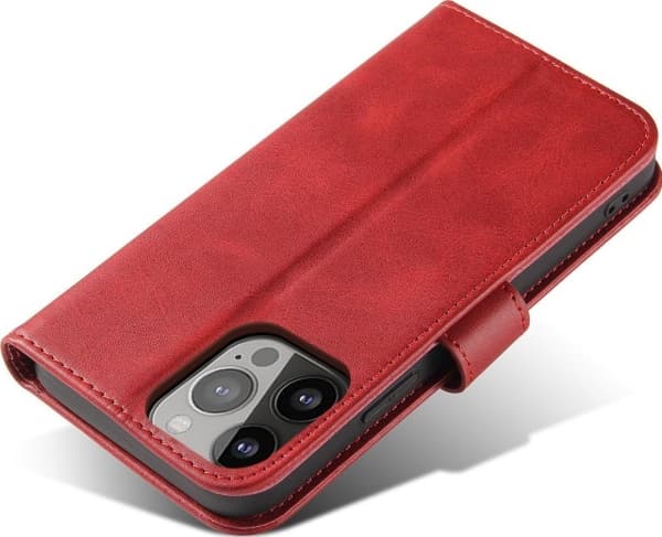 Hurtel Magnet Case-deksel til Samsung Galaxy A34 5G-deksel med lommebokstativ rød