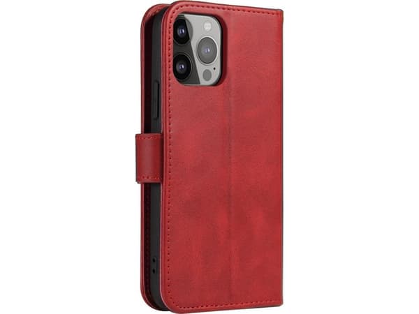 Hurtel Magnet Case-deksel til Samsung Galaxy A34 5G-deksel med lommebokstativ rød