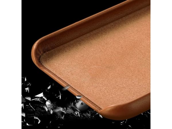 Hurtel ECO skinnveske økologisk skinndeksel til iPhone 12 Pro Max marineblå
