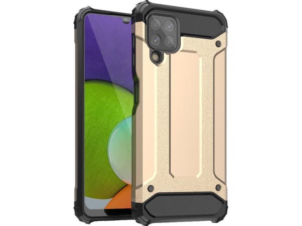 Hurtel Hybrid Armor pansret hybriddeksel til Samsung Galaxy A22 4G gull