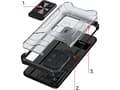 Miniatyrbilde 5 av 5: Hurtel Crystal Ring Case pansret hybriddeksel + magnetisk holder Samsung Galaxy A72 4G grønn