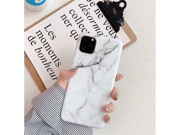 Wozinsky Wozinsky Marble Gel Deksel Marmor Samsung Galaxy S21 5G Hvit