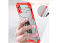 Miniatyrbilde 2 av 5: Hurtel Crystal Ring Case pansret hybriddeksel + magnetisk holder iPhone XS Max rød
