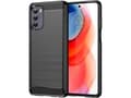 Miniatyrbilde 1 av 5: Hurtel Carbon Case fleksibelt deksel til Motorola Moto G Stylus 2022 svart