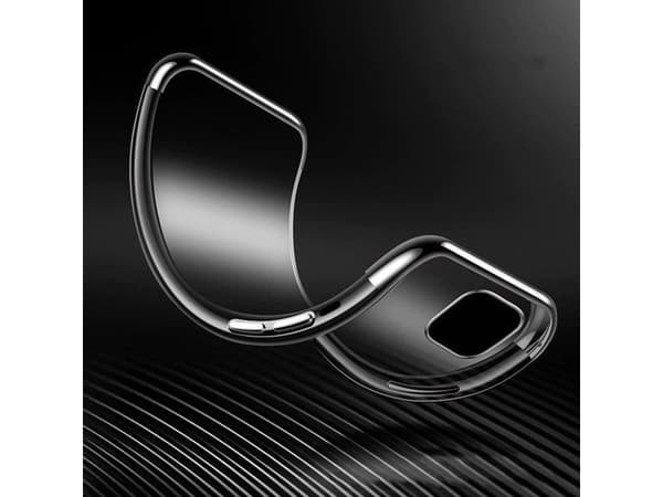 Hurtel Clear Color veske gel cover veske med metallramme for Samsung Galaxy A22 4G rød