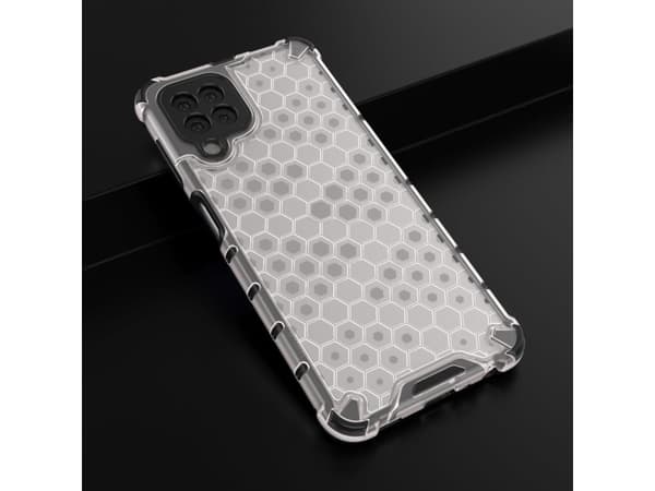 Hurtel Honeycomb panssaroitu kotelo geelikehyksellä Samsung Galaxy A22 4G läpinäkyvästi
