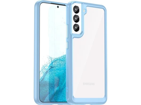 Hurtel Outer Space Case Samsung Galaxy S23+ tapauksessa joustava kehys sininen