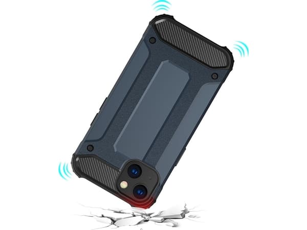 Hurtel Hybrid Armor pansarskyddat hybridfodral iPhone 13 silver