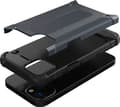 Miniatyrbild 4 av 5: Hurtel Hybrid Armor pansarskyddat hybridfodral iPhone 13 silver