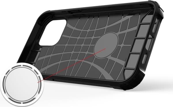 Hurtel Hybrid Armor pansarskyddat hybridfodral iPhone 13 silver