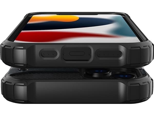 Hurtel Hybrid Armor pansarskyddat hybridfodral iPhone 13 silver