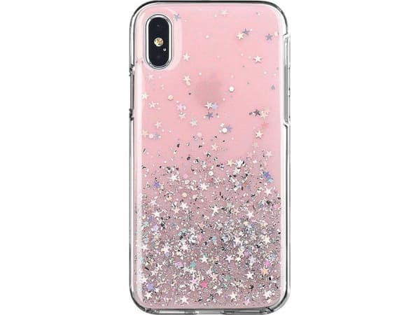 Wozinsky Wozinsky Star Glitter glitter glitter kotelo kansi iPhone 12 Pro Max vaaleanpunainen