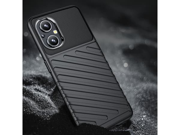 Hurtel Thunder Case joustava panssaroitu kotelo kansi OnePlus Nord N200 5G musta