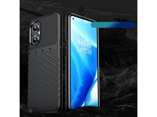 Hurtel Thunder Case joustava panssaroitu kotelo kansi OnePlus Nord N200 5G musta