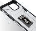 Pikkukuva 3 / 5: Hurtel Crystal Ring Case panssaroitu hybridi tapauksessa kansi + magneettinen haltija iPhone 12 mini musta