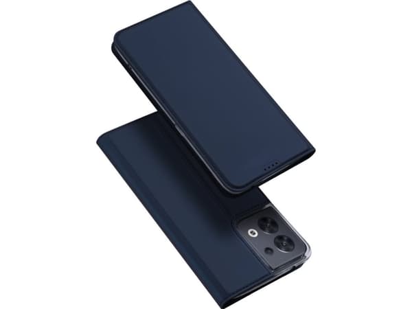 Dux Ducis Dux Ducis Skin Pro-deksel for Oppo Reno 8-deksel med klaff kort lommebokstativ blå