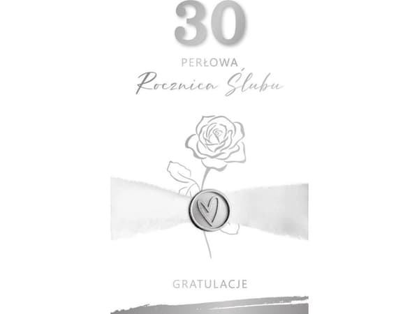 Wedding Anniversary 30th Anniversary Card - Pearl