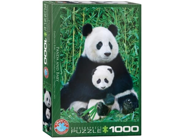 EuroGraphics - Panda and baby Puzzle - 1000 pc /Games and puzzles /Panda and Bab