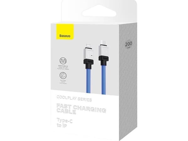 Baseus USB-C til Lightning CoolPlay Series 20W 2m hurtigladekabel (lilla)