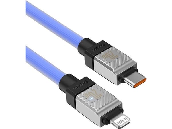 Baseus USB-C til Lightning CoolPlay Series 20W 2m hurtigladekabel (lilla)