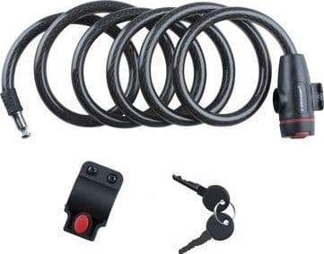 Dunlop - Spiral Bike Lock 180 cm (svart)