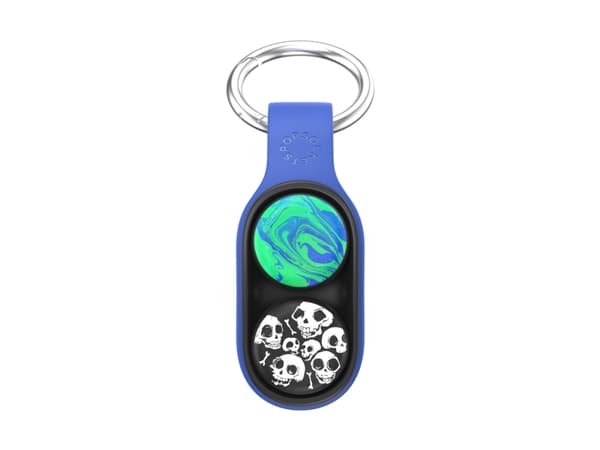 PopSockets PopPuck Starter Pack Blue Jar, Fidget pop, Metall, Svart, Grön, Blå