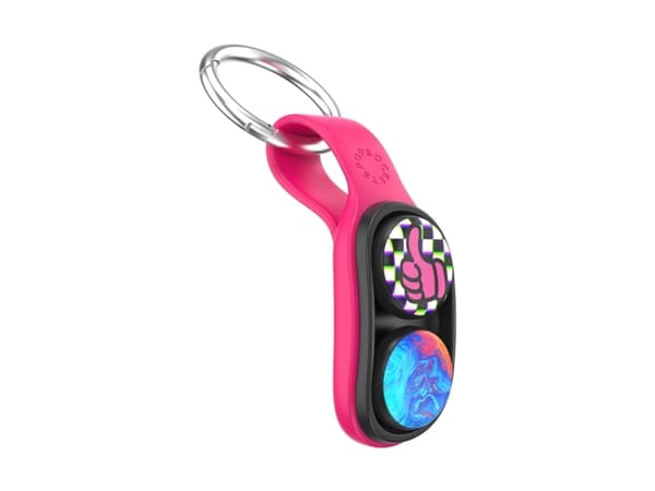 PopSockets PopPuck Starter Pack Pink Punk, Fidget pop, Metall, Orange, Rosa, Blå, Svart