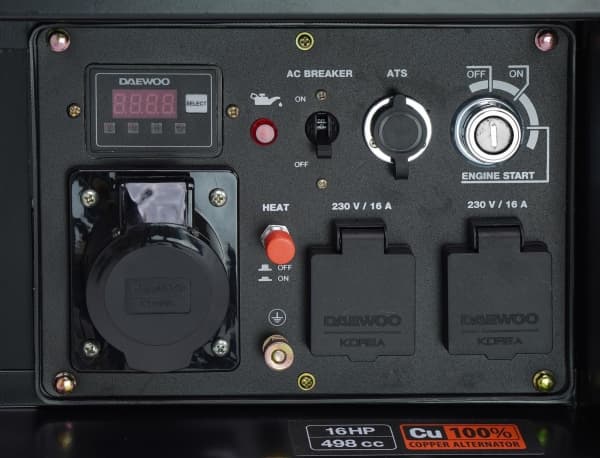 Daewoo DDAE 9000XE, 6000 W, 230 V, 13,5 l, Diesel, Manuell/elektronisk, 50 hz