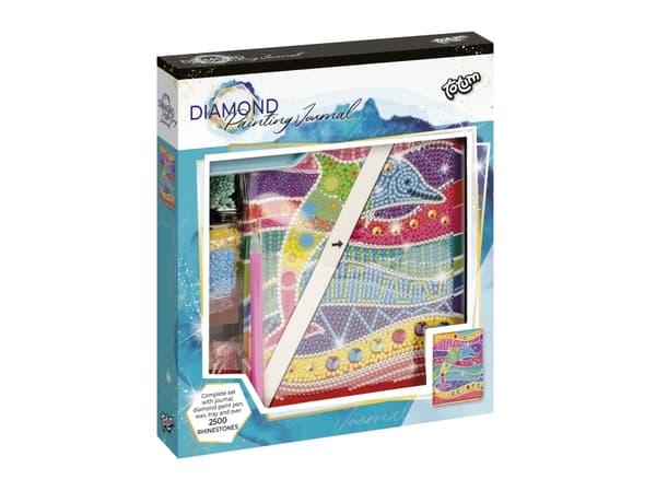 Totum Diamond Paint Notebook, Children''s craft kit, 6 vuosi/vuosia, Monivärinen