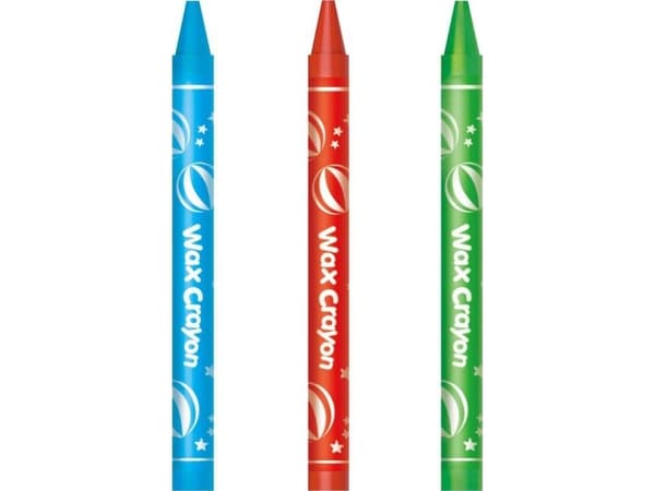 Keyroad Luminous Crayons, 12 kpl, 8Mm, Display Pack, sekoitus värejä