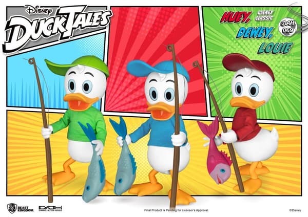 Beast Kingdom - Disney - DAH-069 - Ducktales - Huey Dewey Louie - 9cm