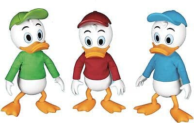 Beast Kingdom - Disney - DAH-069 - Ducktales - Huey Dewey Louie - 9cm