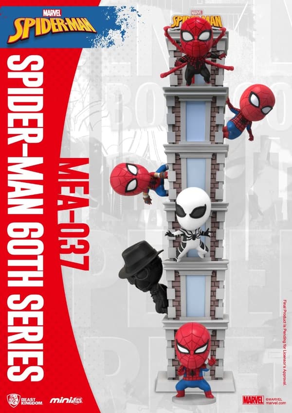 Beast Kingdom - Marvel - MEA-037 - Spindelmannen 60-årsjubileumsserie (x6) - 8 cm