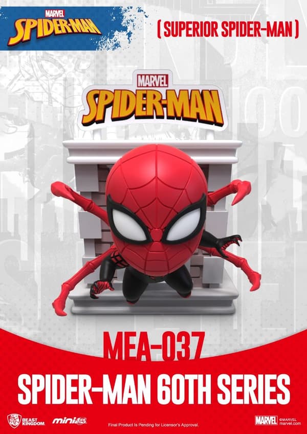 Beast Kingdom - Marvel - MEA-037 - Spindelmannen 60-årsjubileumsserie (x6) - 8 cm
