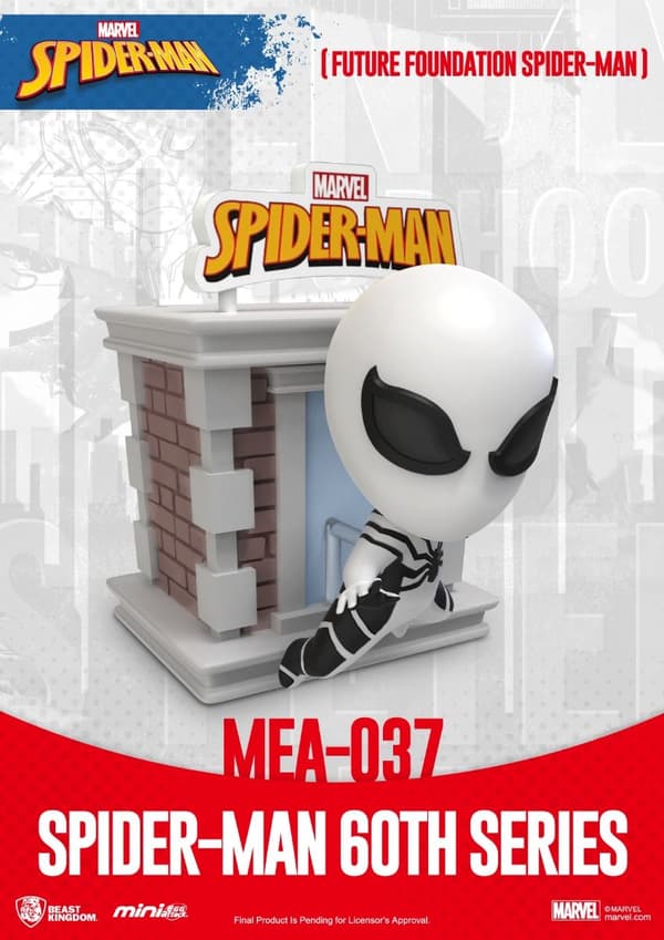 Beast Kingdom - Marvel - MEA-037 - Spindelmannen 60-årsjubileumsserie (x6) - 8 cm
