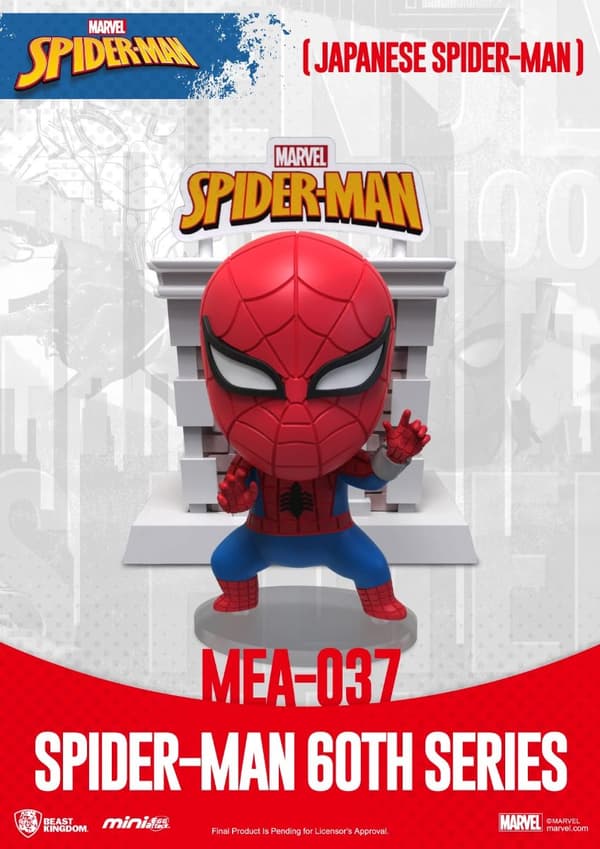 Beast Kingdom - Marvel - MEA-037 - Spindelmannen 60-årsjubileumsserie (x6) - 8 cm