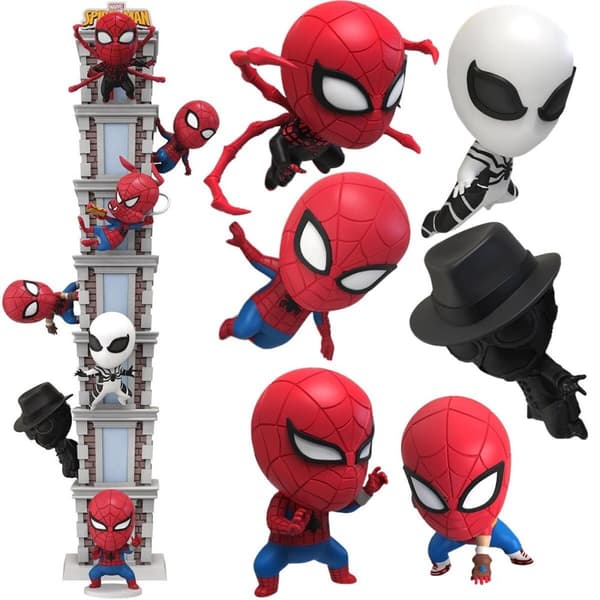 Beast Kingdom - Marvel - MEA-037 - Spindelmannen 60-årsjubileumsserie (x6) - 8 cm