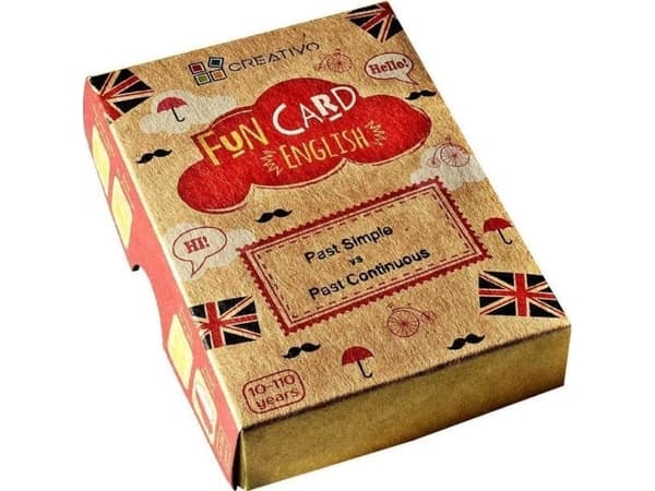 Creativo Fun Card English Past Simple vs Past Continuous |
