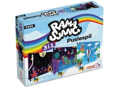 Ramasjang puslespil 3-i-1 Rummet - (24,35,48 brikker)