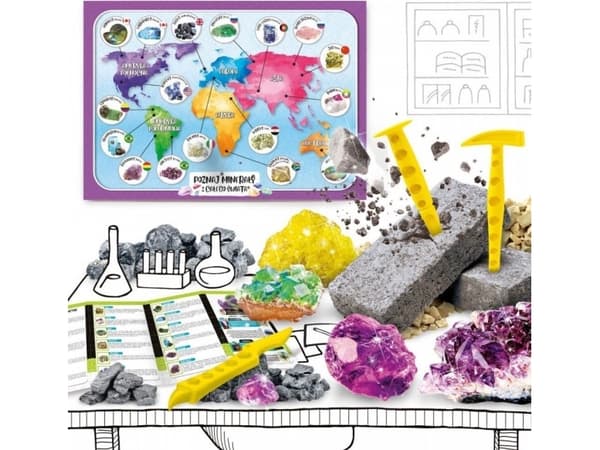 Lisciani Im a Genius Science Kit Discover minerals from around the world